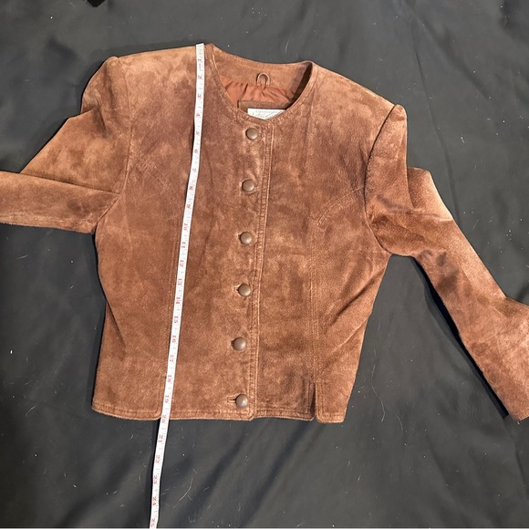 Vintage Lord & Taylor Suede Cropped Jacket - Picture 15 of 16